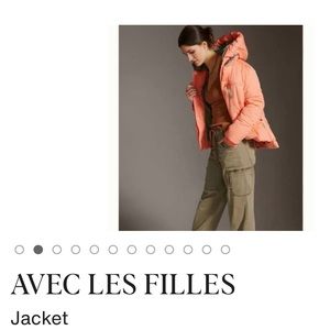Avec Les Fillles cropped puffer jacket size Large